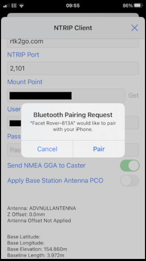 iOS Bluetooth Pairing