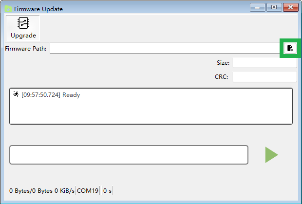 Select the firmware file
