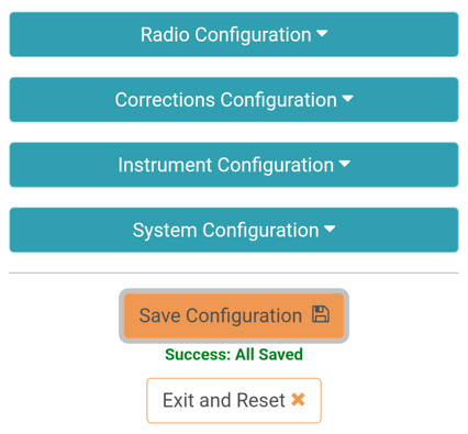 Save and Reset buttons