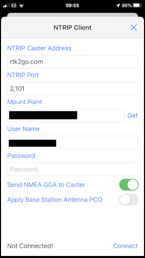 iOS SWMaps NTRIP Client