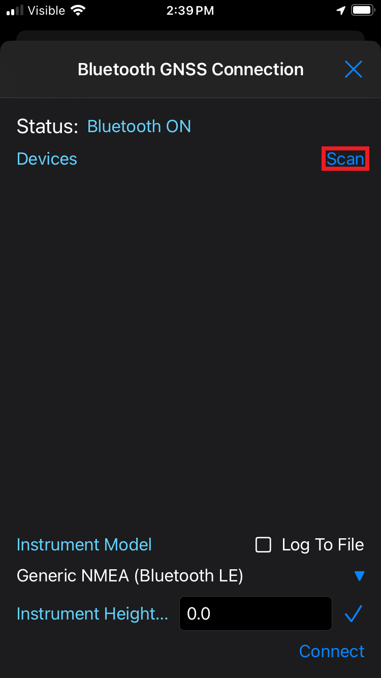 Scan Bluetooth devices