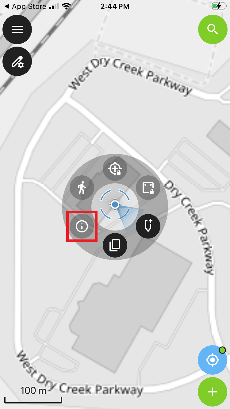 Click on the positon indicator