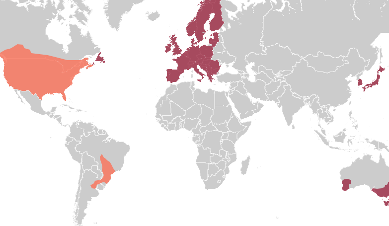 PointPerfect Coverage map