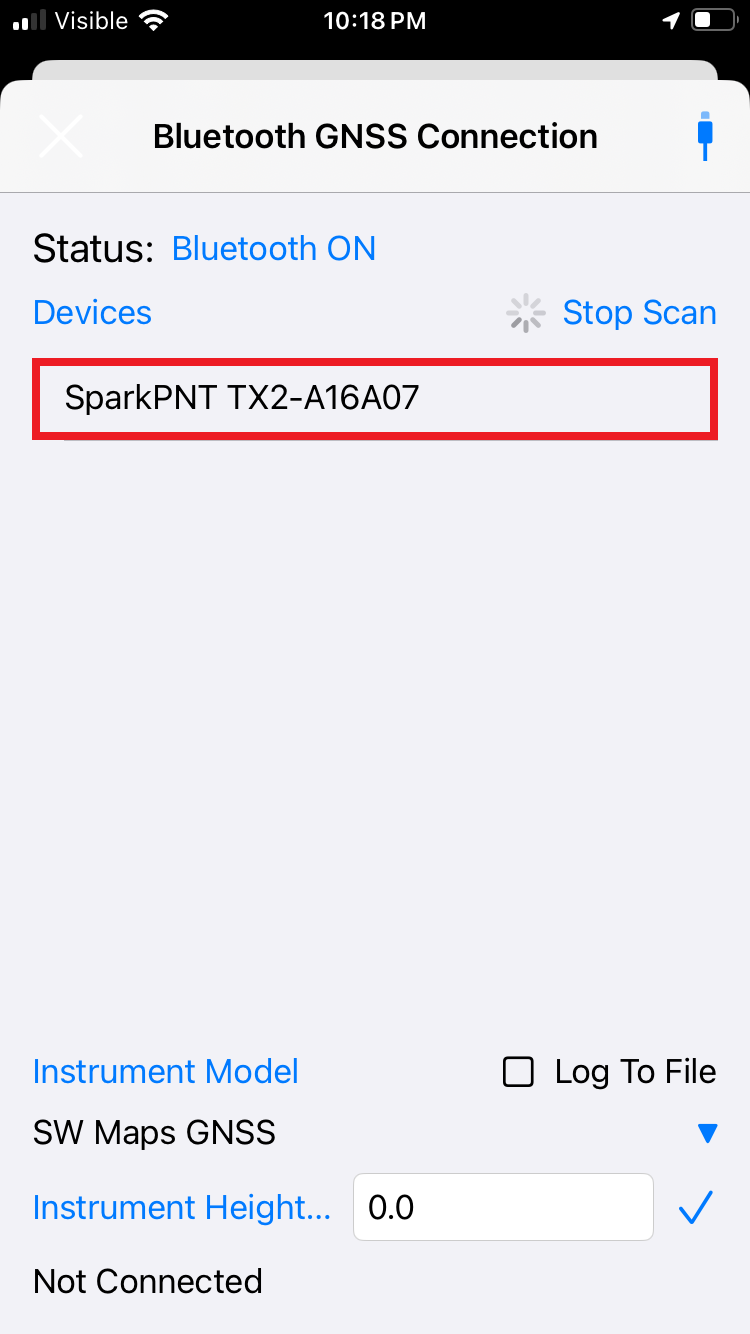 Select Bluetooth device