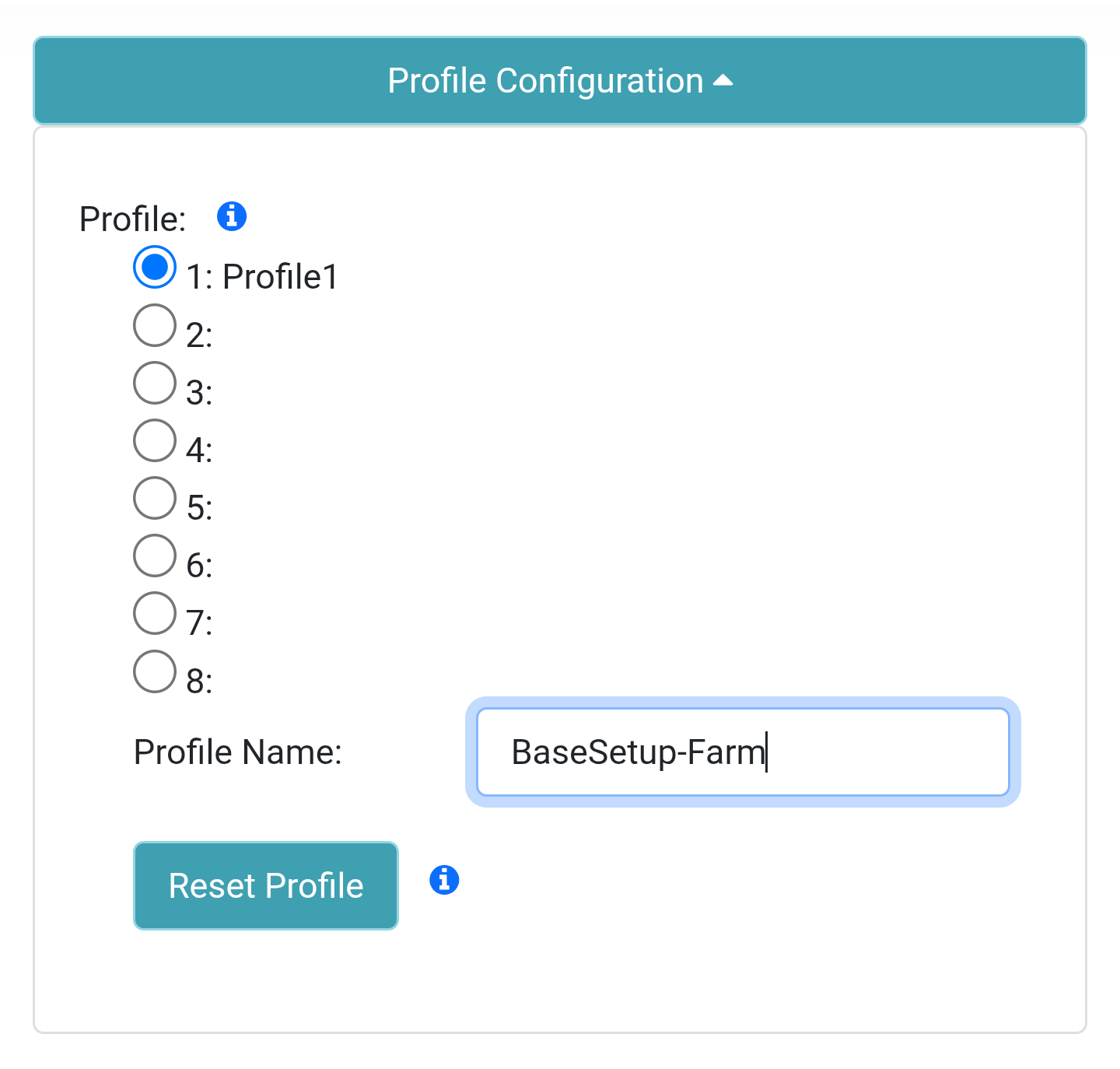 Rename a profile