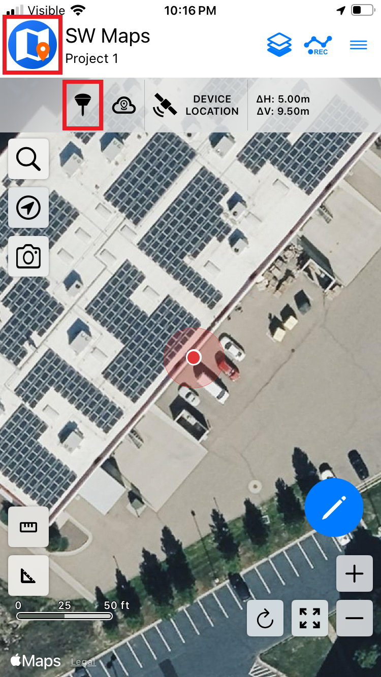 iOS SWMaps Initial Location