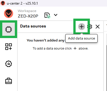 Open add data source dialog