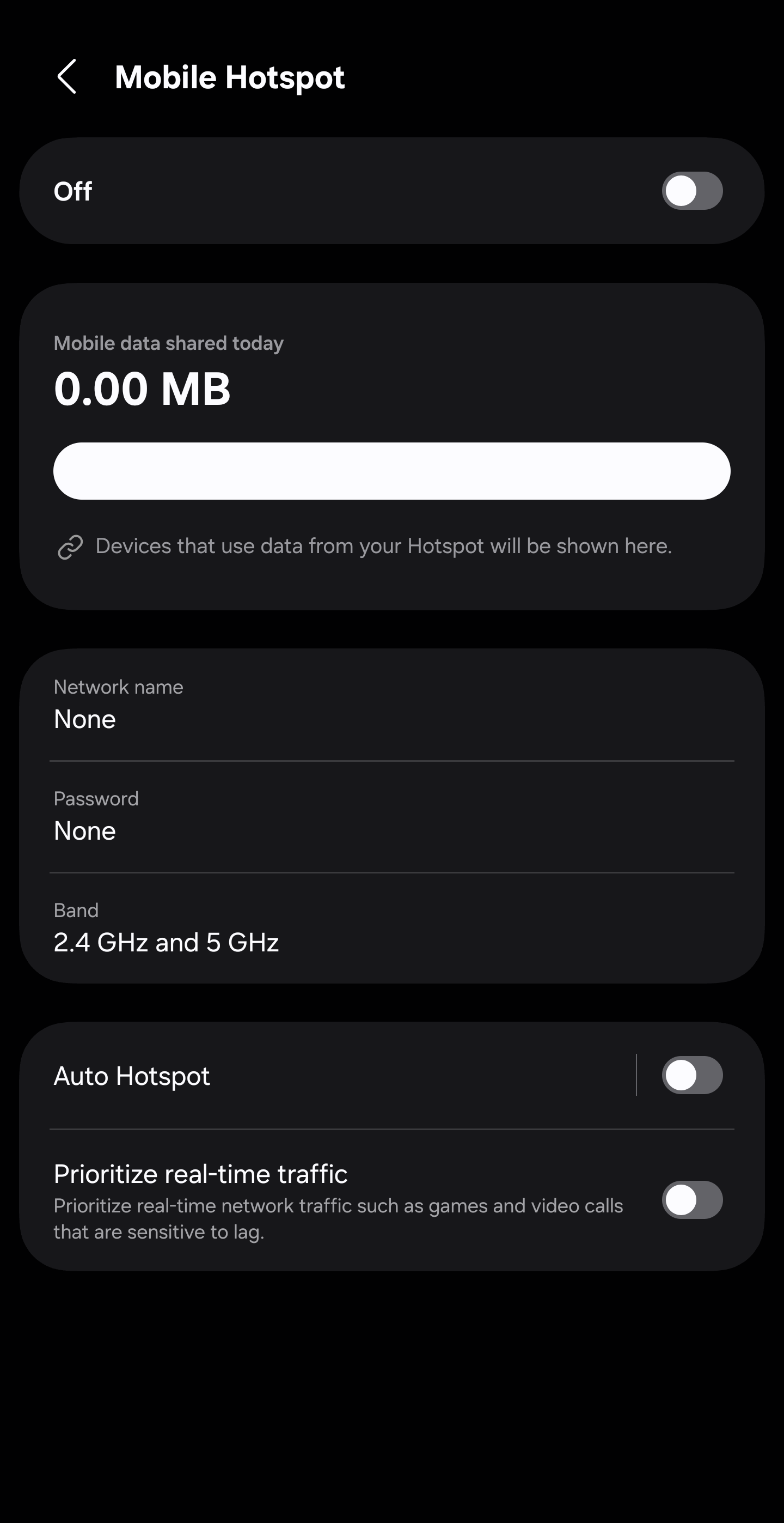 Hotspot Setting