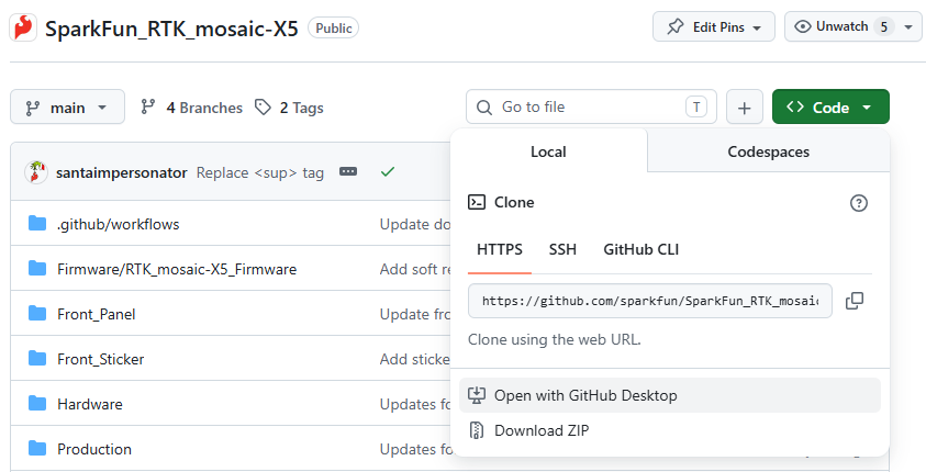 Clone repo with GitHub Desktop
