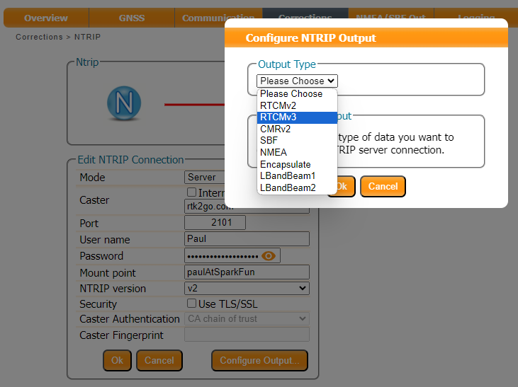 Configure Output