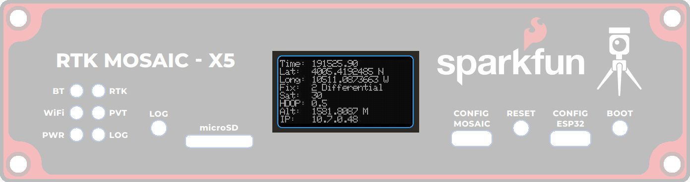 OLED showing Error Measurements