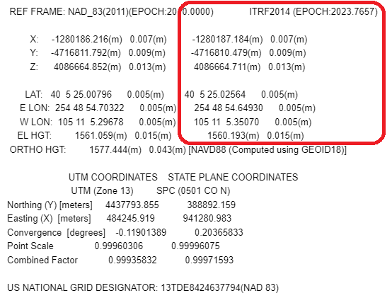 Precise antenna position