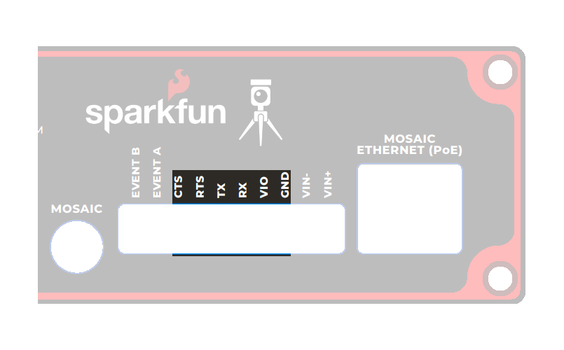 Radio pins to the mosaic-X5
