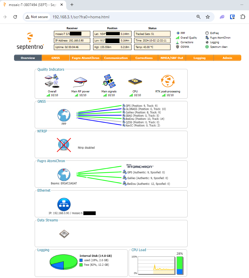 mosaic-T web page