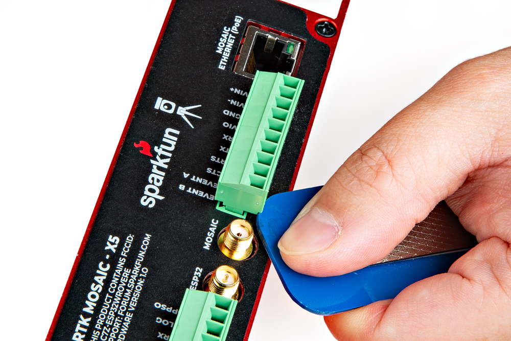 Prying the Terminal Block